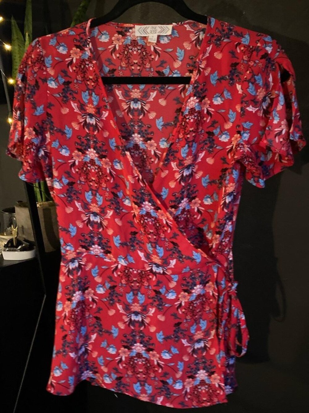 Pink Rose Women's Multi Blouse